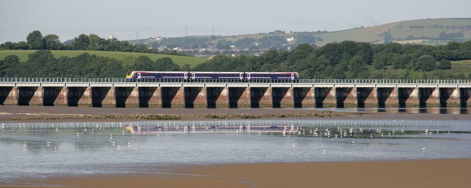 Leven Viaduct, Morecombe Bay