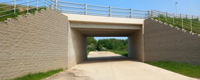 Kings Dyke - Elevation on completed underpass 