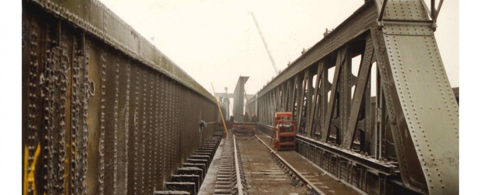 New Bridge Girders Delivered by Rail