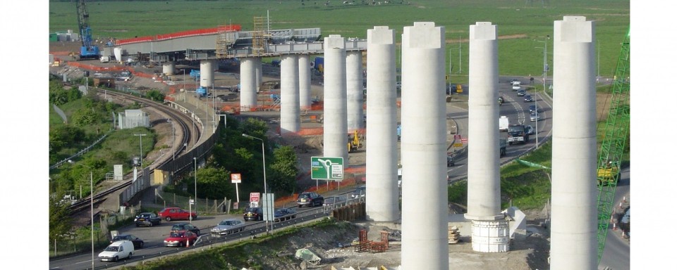 Tapered Columns with Ledge for Crossheads