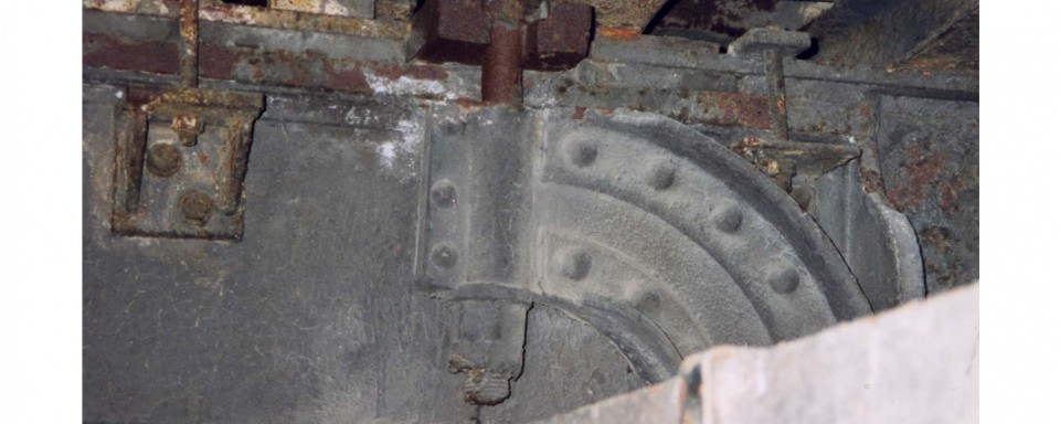 A heavily corroded connection demonstrating the need for refurbishment