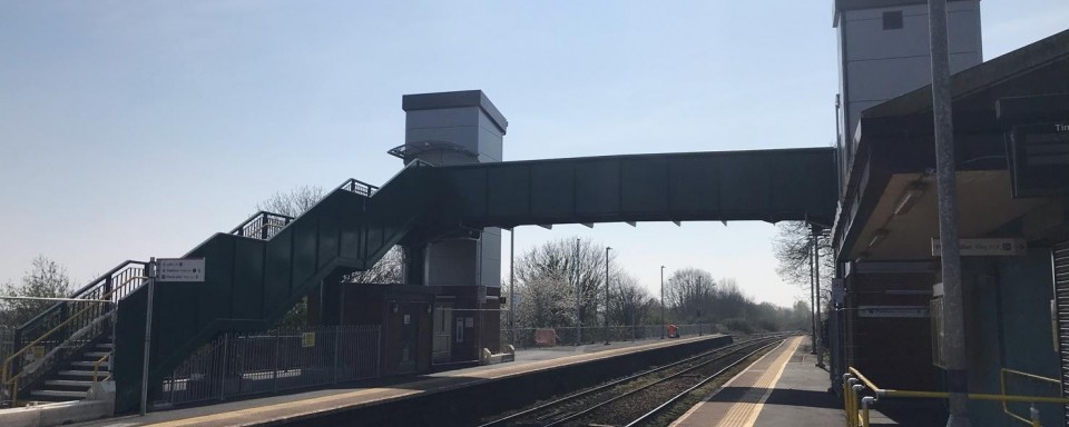 Completed structure as seen from the station platform