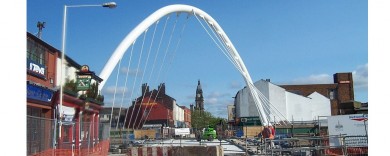 A view down Newport Street as project nears completion 