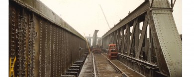 New Bridge Girders Delivered by Rail