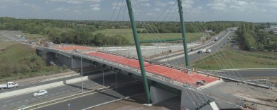 Superstructure in place waiting for the new road surface