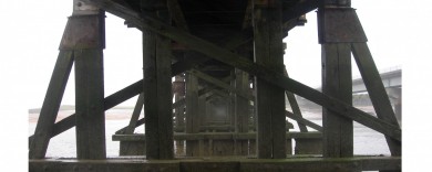 A view through the trestles