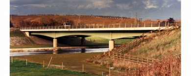A345 Simon de Montfort Bridge over River Avon, Evesham