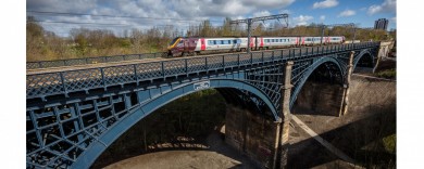 A view of the arches prior to works 