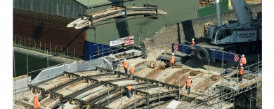 Demolition of the existing bridge