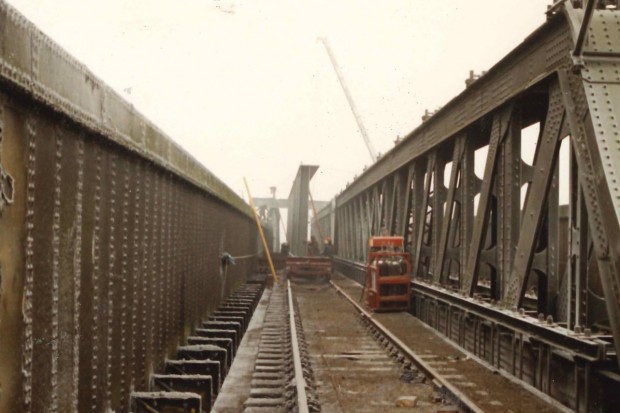 New Bridge Girders Delivered by Rail